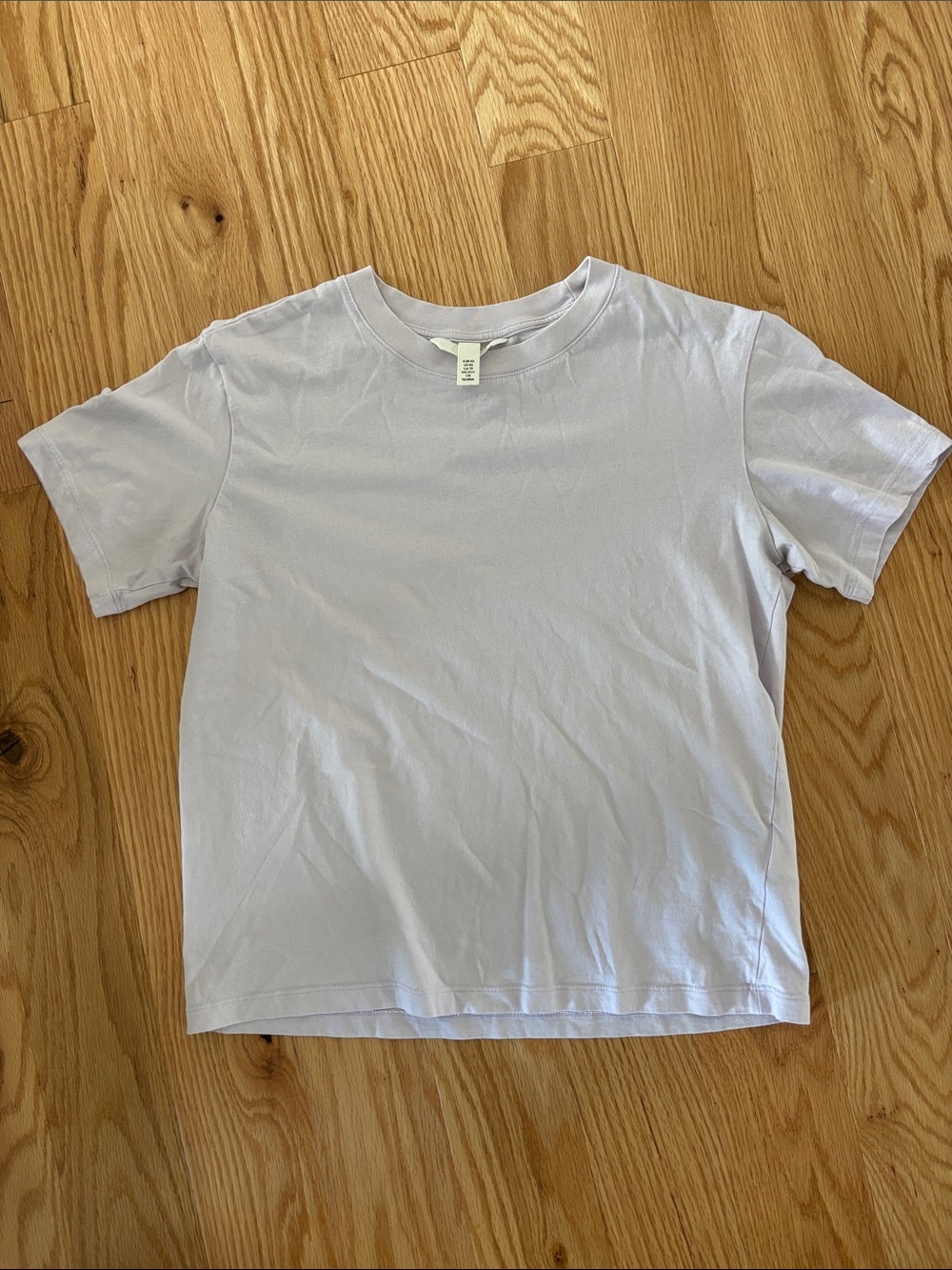 Lavender Short Sleeve Boxy Crewneck Tee